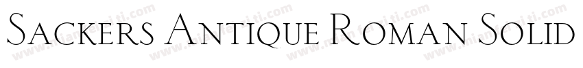 Sackers Antique Roman Solid AT字体转换